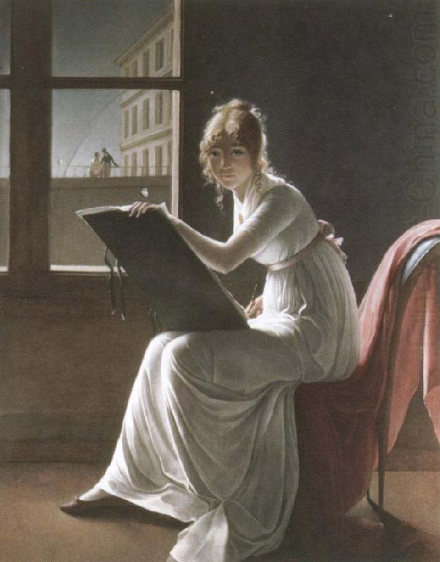 Marie Bracquemond portrait of mademoiselle charlotte du val d ognes china oil painting image